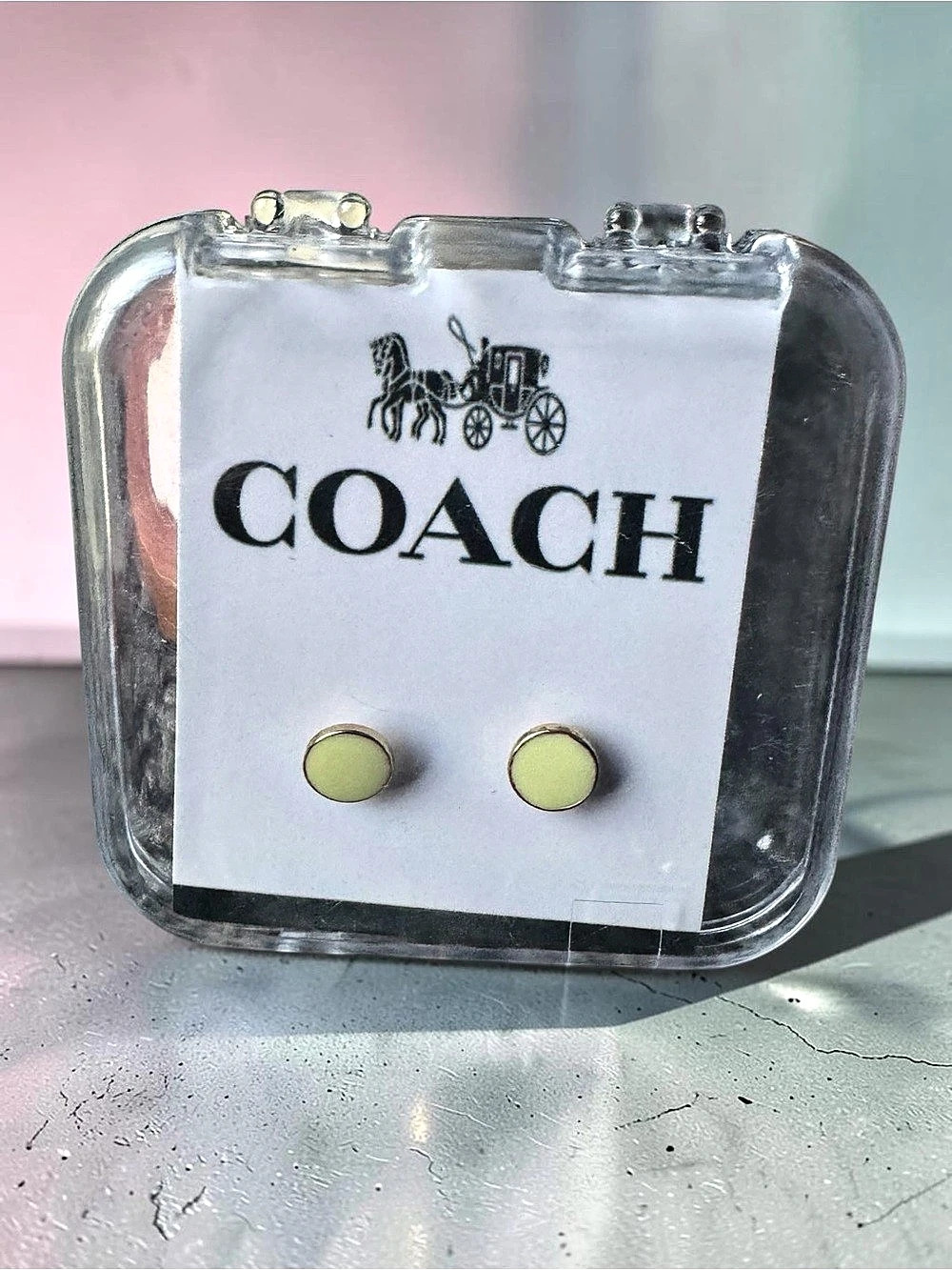 Coach Gold-Tone Stud Earrings